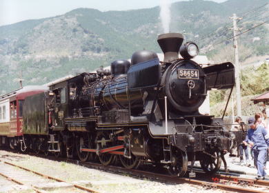 JR九州　8620形蒸気機関車　58654
