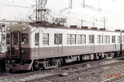 京阪電気鉄道　700系７０９　撮影；1983　滝井？